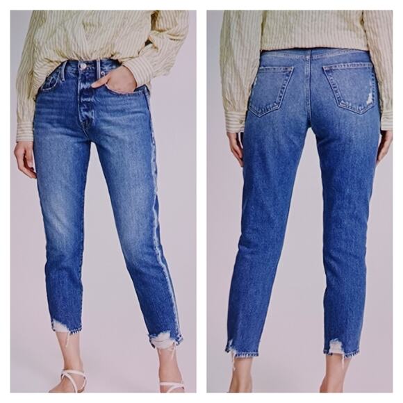 Frame Denim Denim - Frame Le Original High Rise Chewed Hem EUC $239 Size 33 J1680